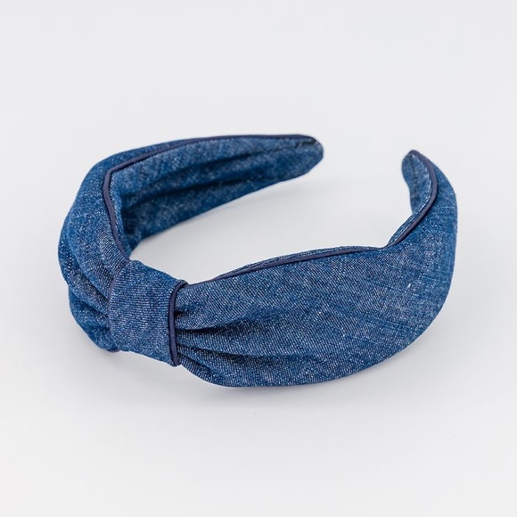 Made in France / Brand New luxury hair accessories Alexander de Paris denim - Picture 1 of 8